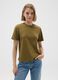 Women's green T-shirt in pure Italian cotton regular fit_1