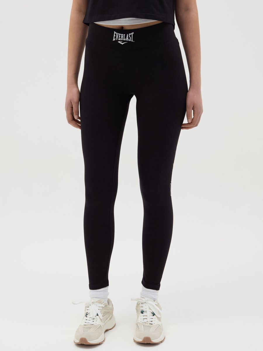 Printed stretch cotton leggings_1