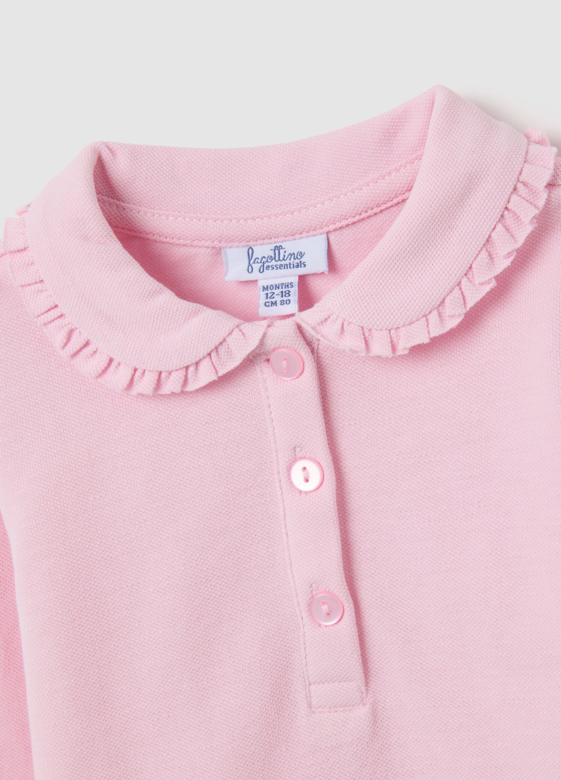 Baby cotton pink regular fit t-shirt