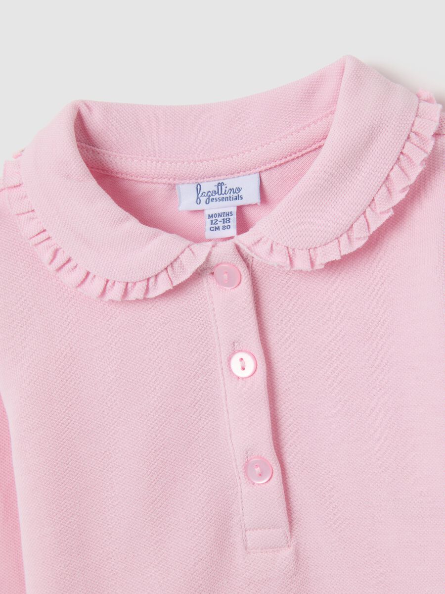 Baby cotton pink regular fit t-shirt_2