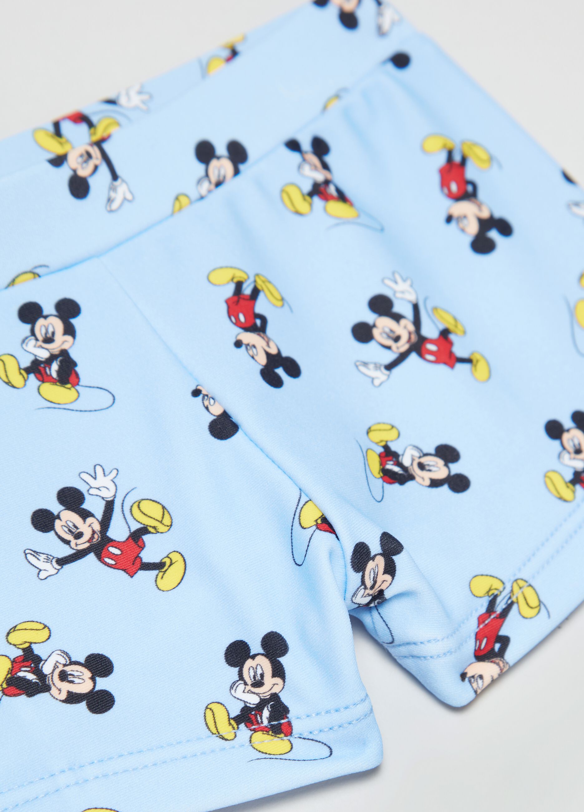 Swimming trunks with Mickey Mouse print