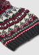 Berretto con fantasia jacquard e pon pon_1