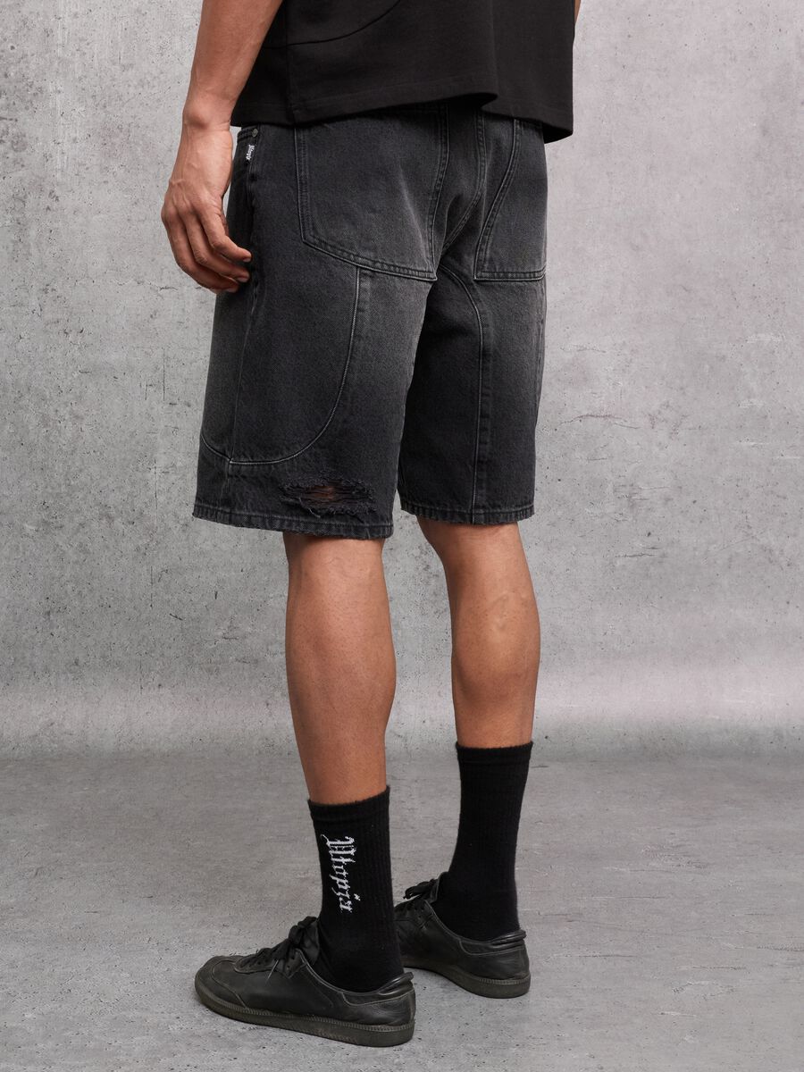 Denim Shorts Black_2