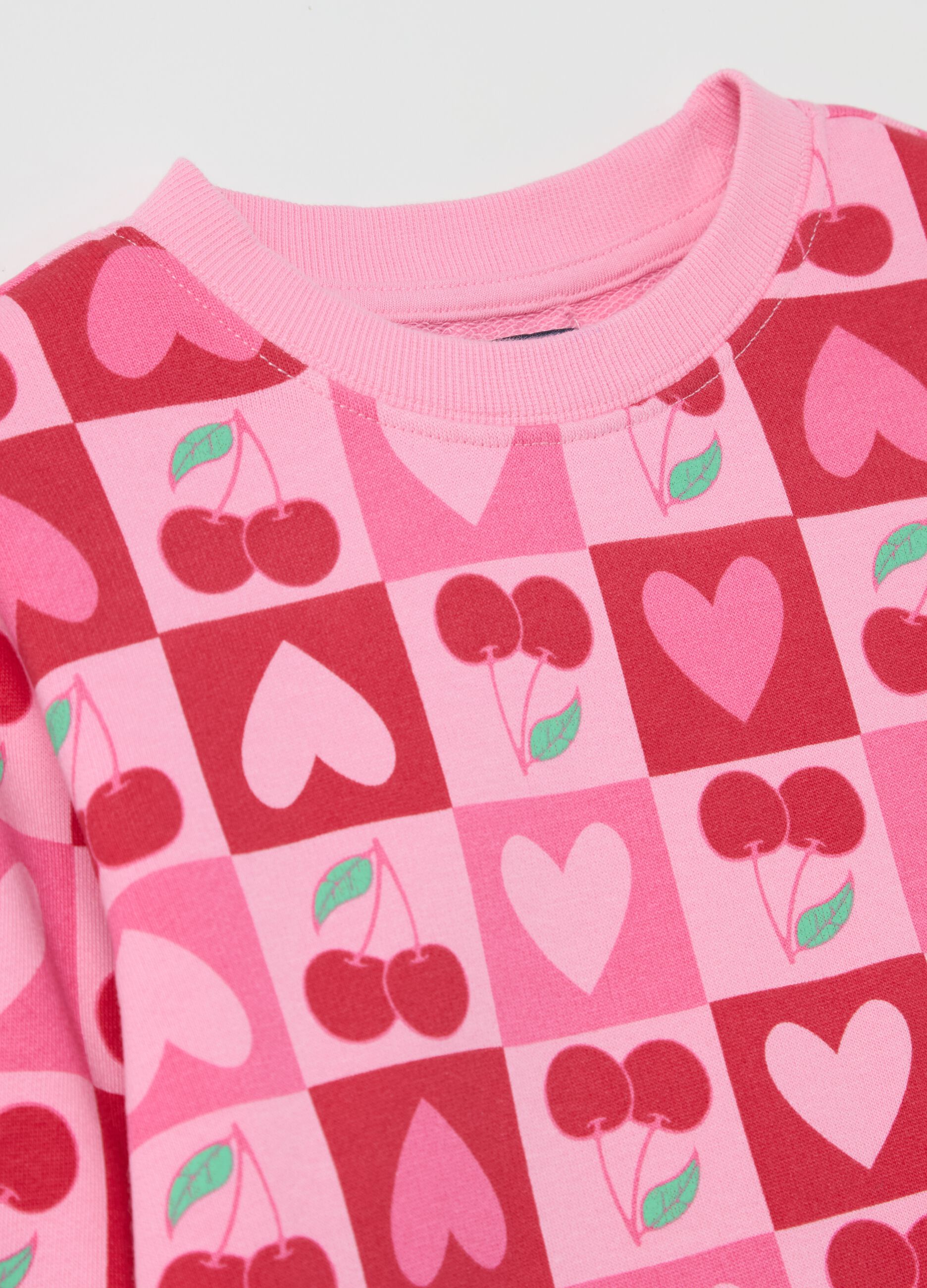 French terry sweatshirt with print