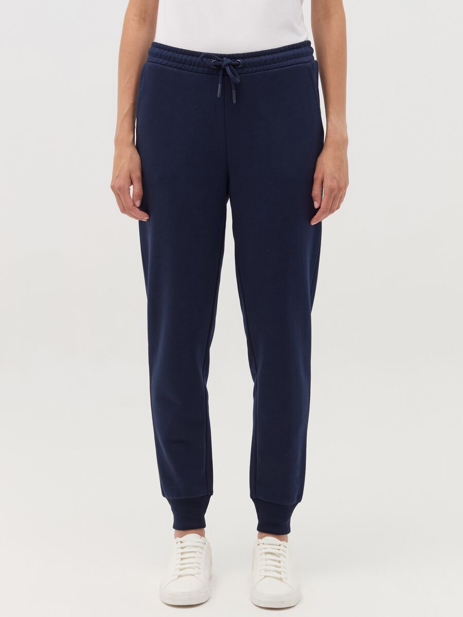 Joggers Essential in felpa con coulisse_1