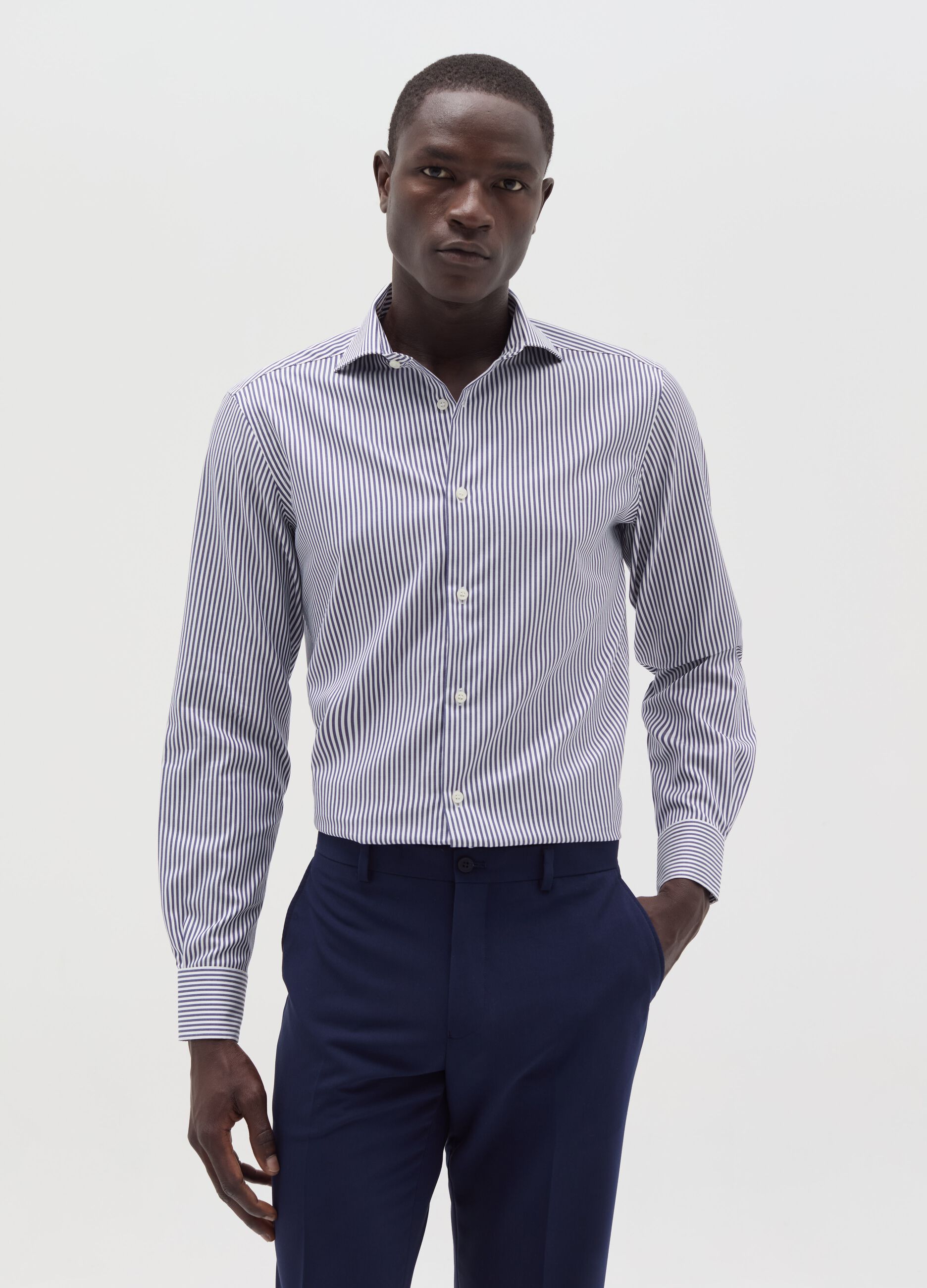 Camicie Slim Fit da Uomo Casual Eleganti Elasticizzate OVS