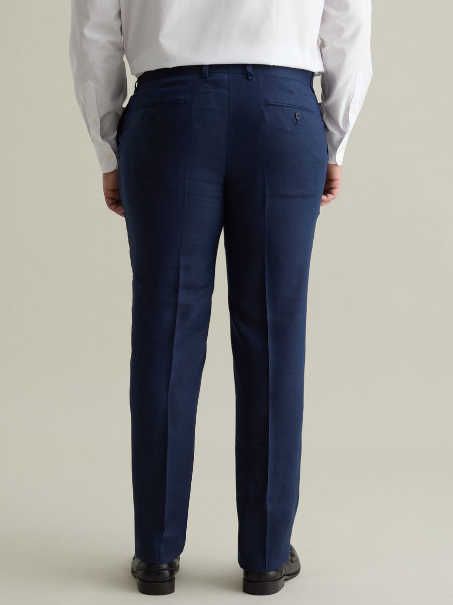Oversized chino trousers in linen_2