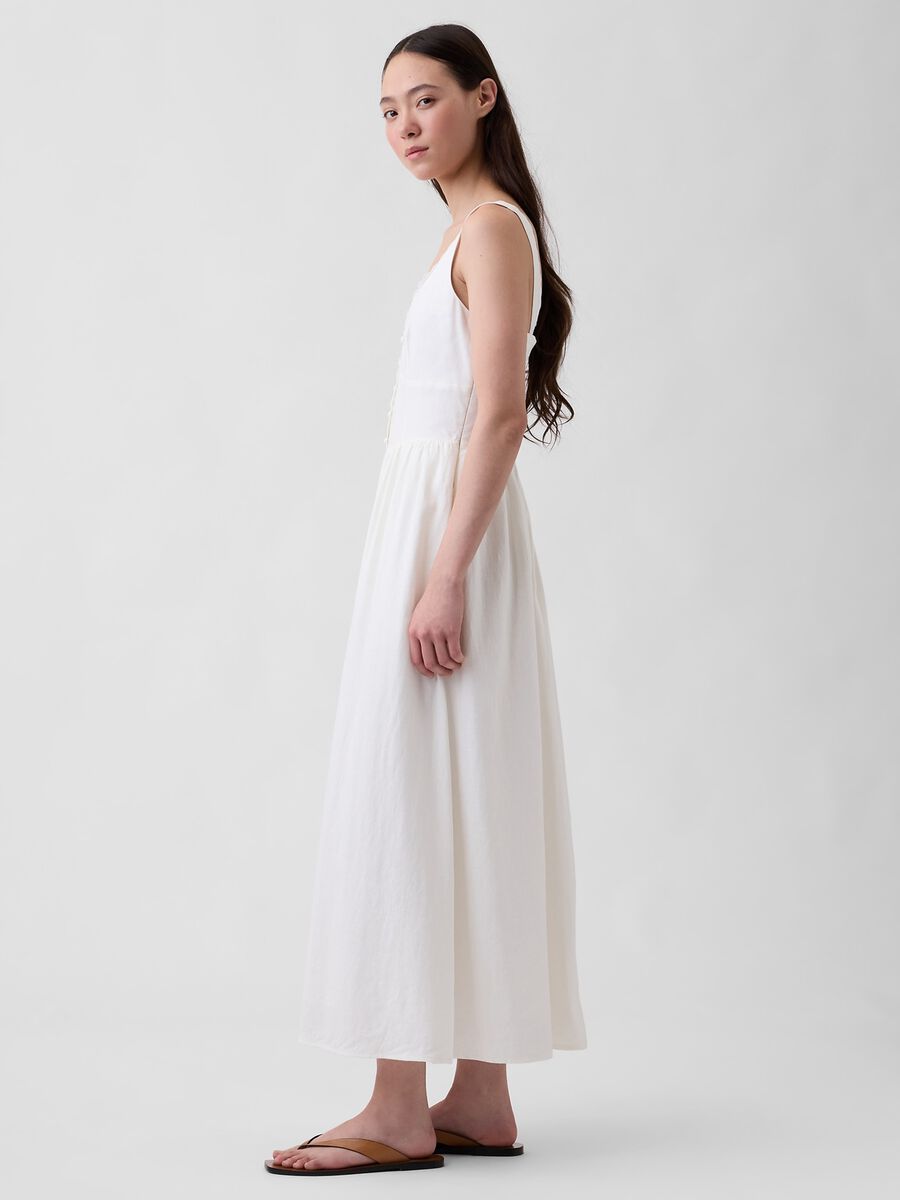 Midi dress in linen blend_2