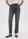 Women's grey regular-fit pure cotton jeans_1