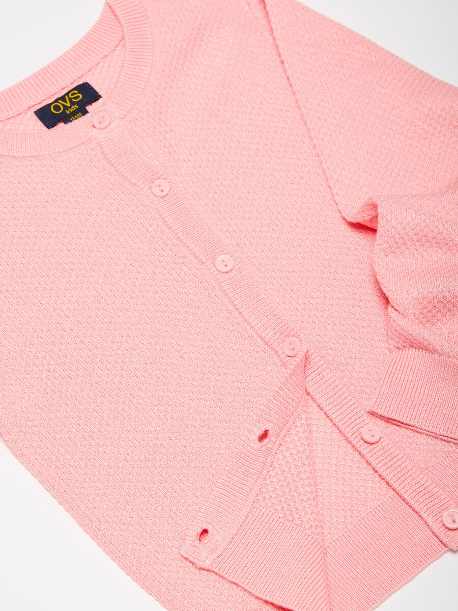 Knitted cardigan with lurex details_2