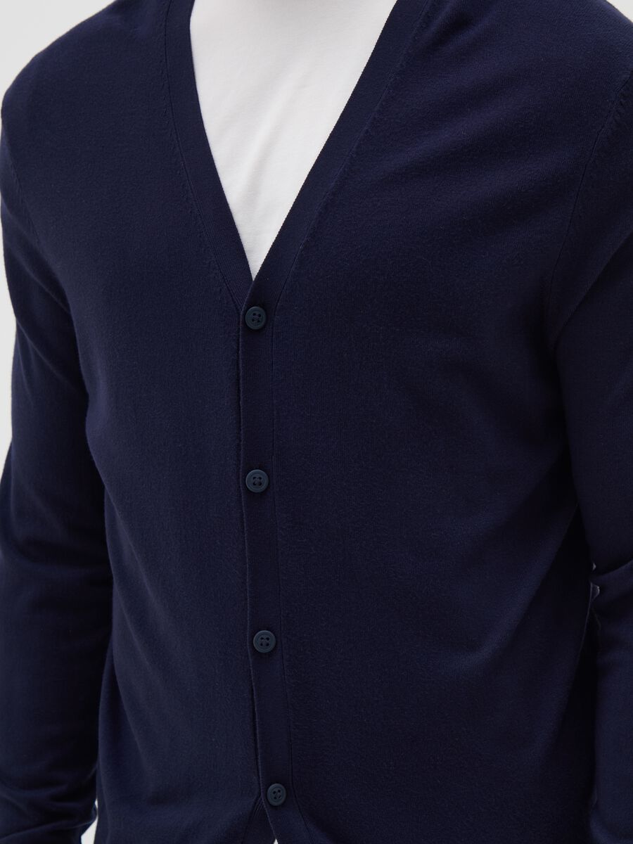 Light Cotton Blue Cardigan_3