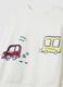 White and blue pyjamas with car print_2