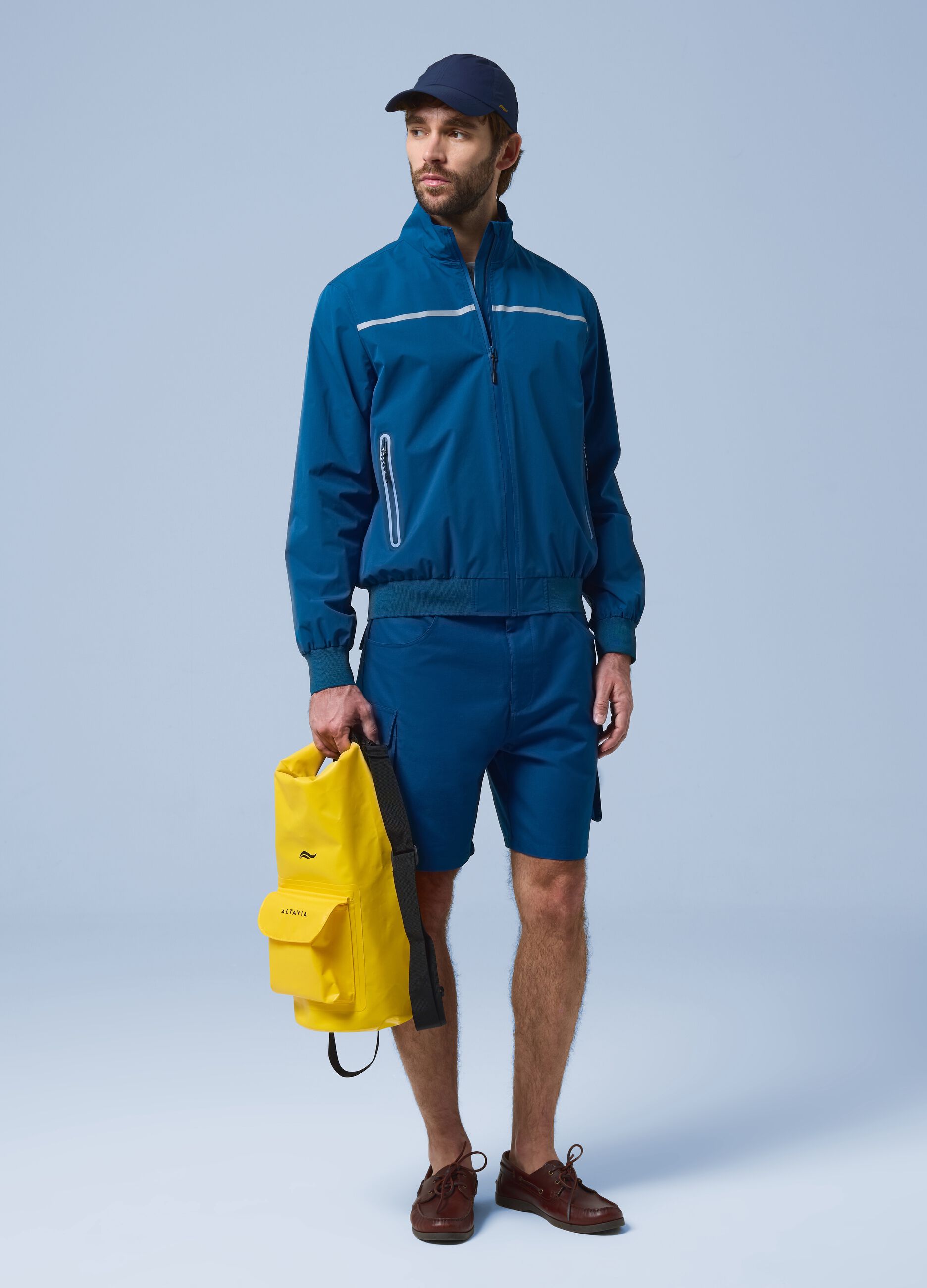 Giubbotto antivento ALTAVIA SAILING blu con zip