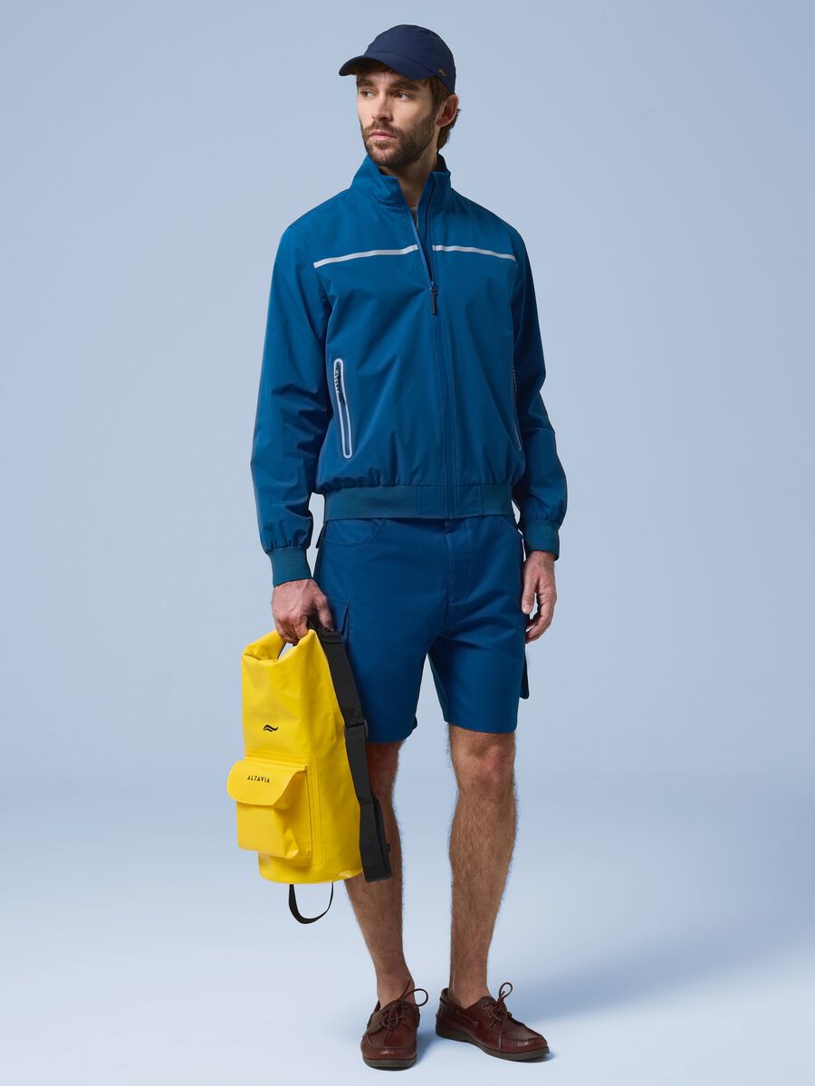Giubbotto antivento ALTAVIA SAILING blu con zip_1