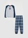 Boys' pyjama in grey and blue cotton blend, regular fit_0