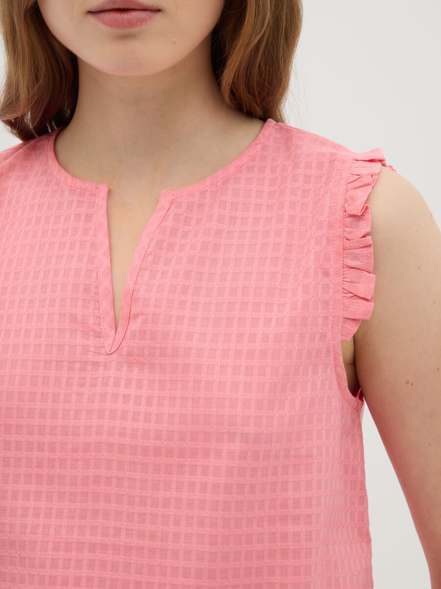 Women's Pink Pure Cotton Regular Fit Top_2