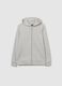 Boys' grey hoodie in pure cotton regular fit_0
