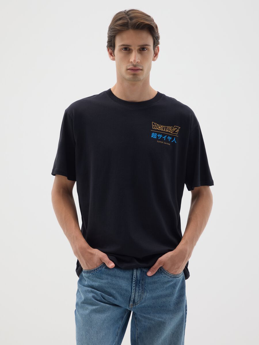 Black pure cotton regular fit t-shirt_0