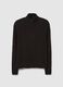 Half-Zip Ribbed Knit Black_4