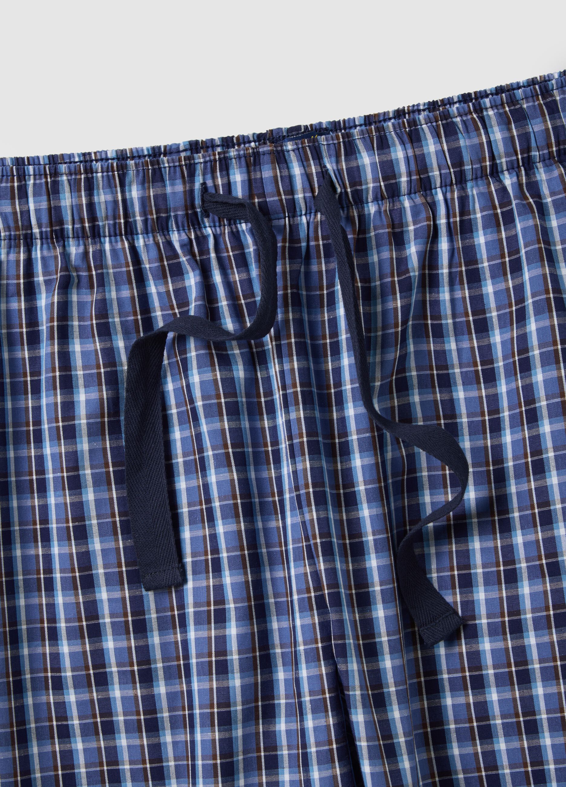 Pure Cotton Blue Regular Fit Pyjama Trousers