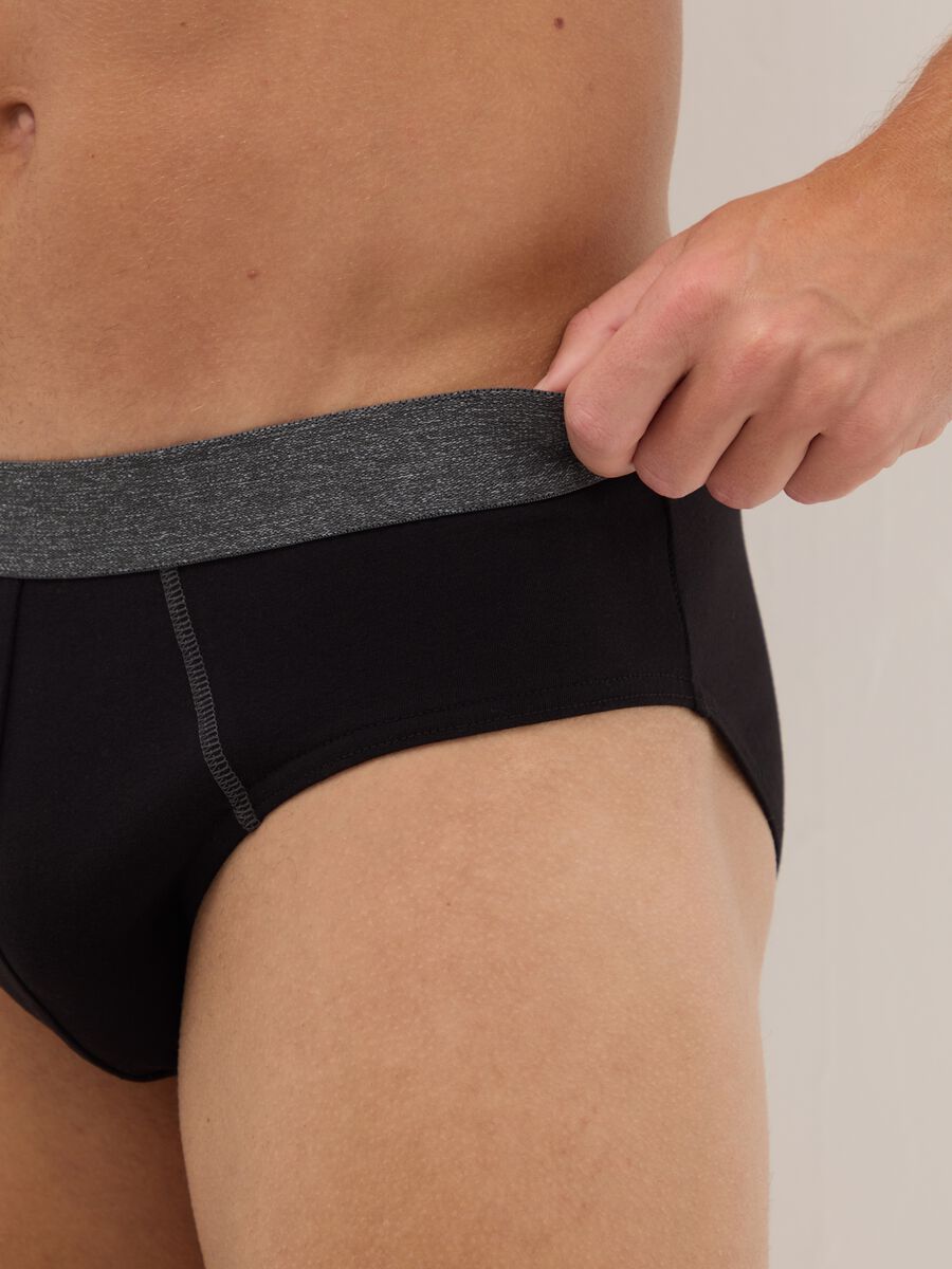 Multipack of regular fit multicolour stretch cotton briefs_3