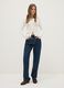Pure Cotton Blue Straight Fit Jeans_0
