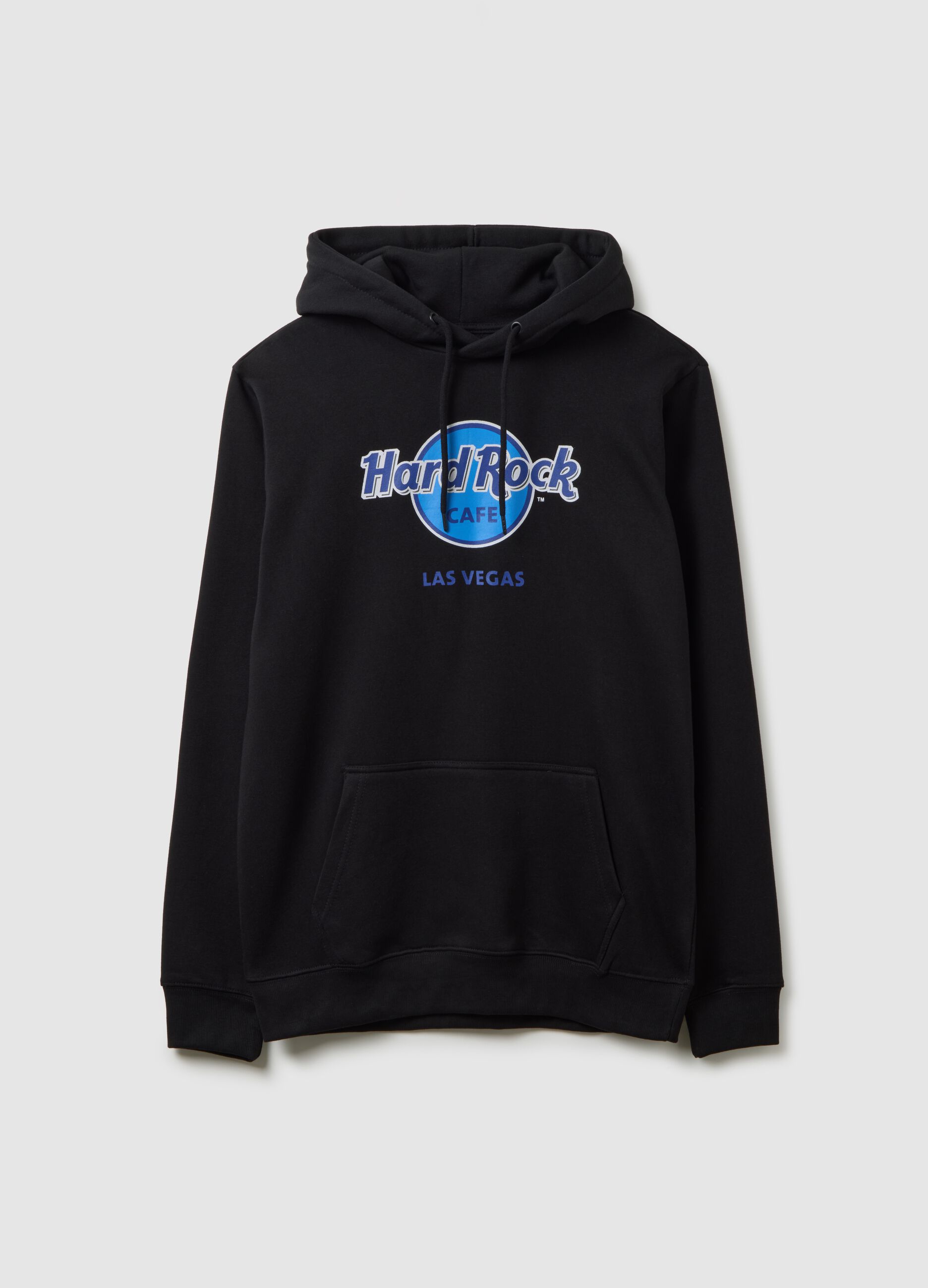Black Cotton Blend Sweatshirt