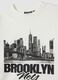 T-shirt bianca girocollo in puro cotone con stampa_2