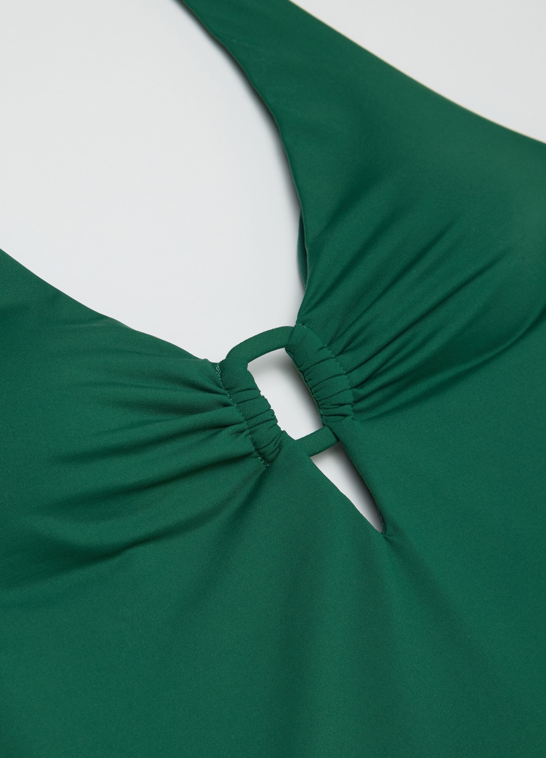 Costume intero da donna in tessuto elasticizzato verde