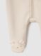 Baby beige jumpsuit with hood and zip_3