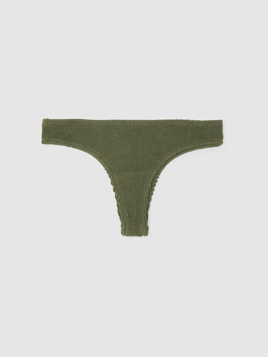 Women's green stretch fabric bikini_0