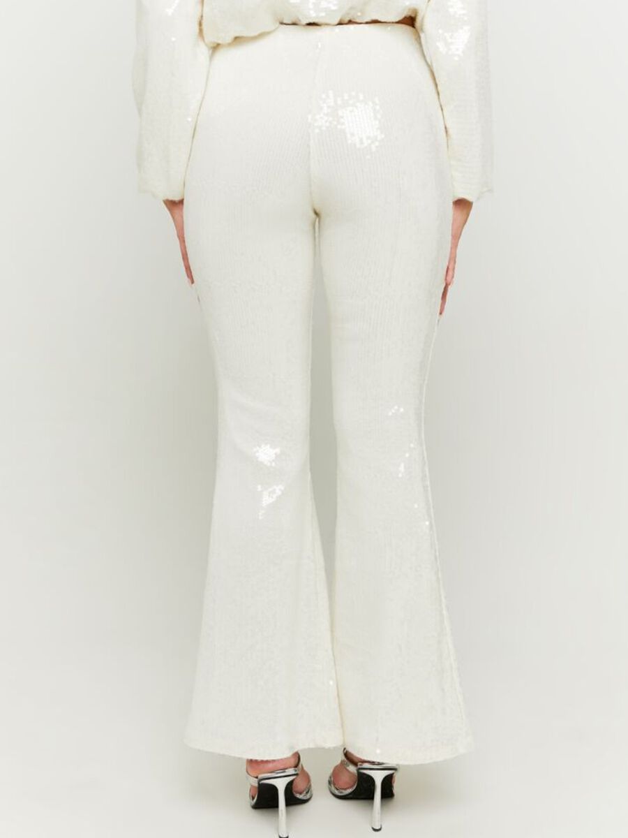 Flare-fit trousers with sequins_2