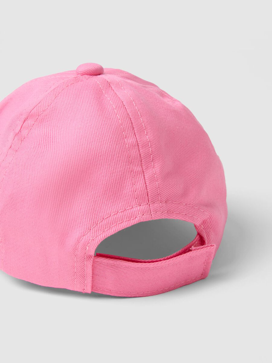 Cappello da baseball in puro cotone rosa da bimba con Stitch_2