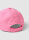 Girls' Pink Pure Cotton Baseball Cap with Stitch_2