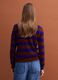 Purple pure wool striped crew-neck jumper_3