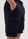 Men&rsquo;s blue regular fit Bermuda shorts in 100% cotton_2