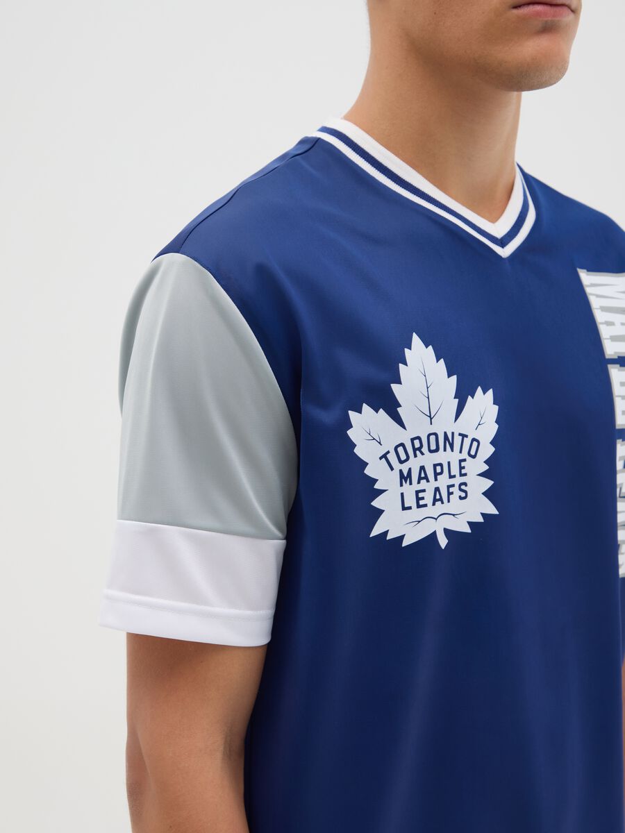 Men's Regular Fit Sports Shirt with Toronto Maple Leafs Logo_2