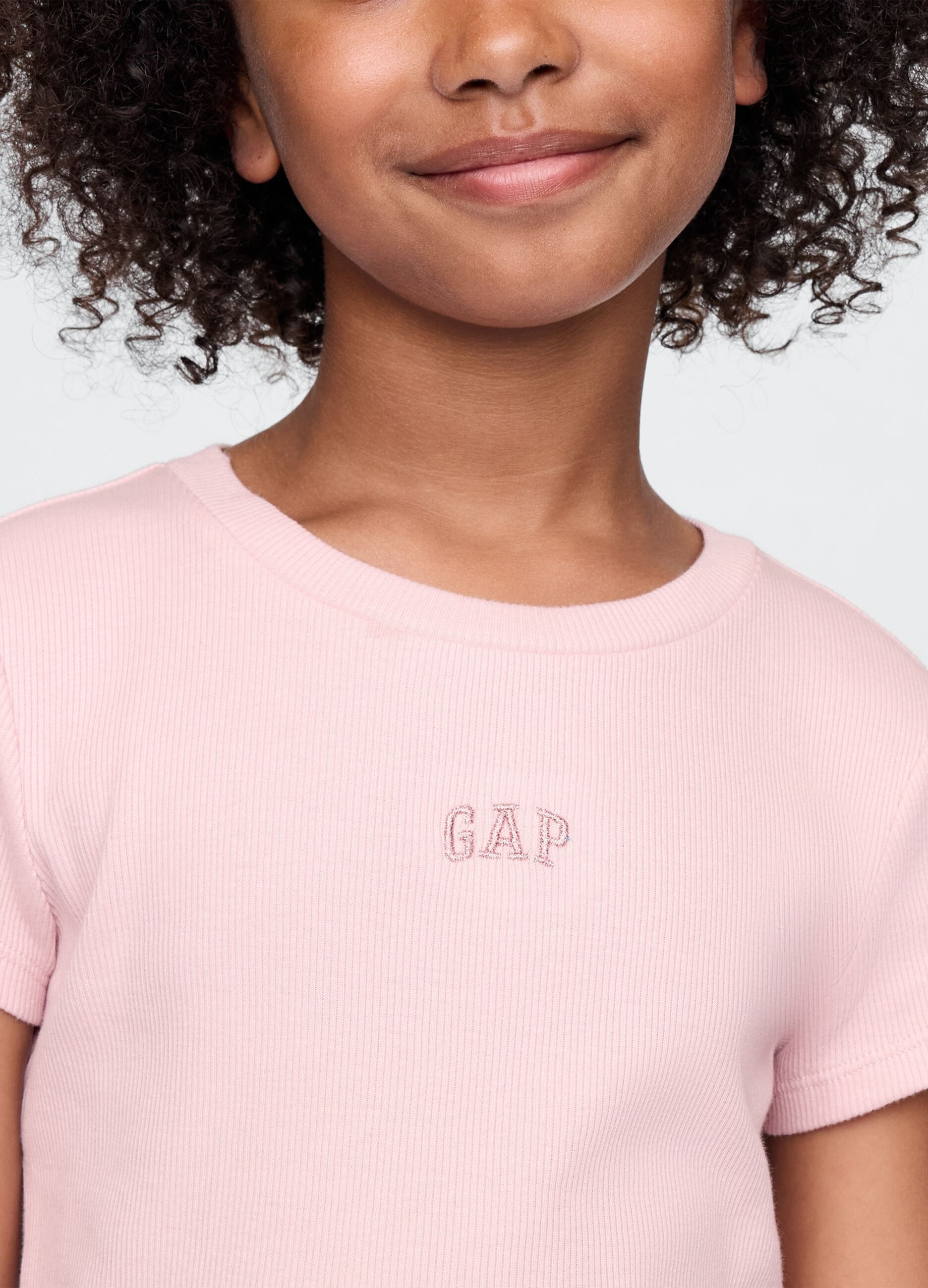 GAP Kids Pure Cotton Pink Crew Neck T-shirt