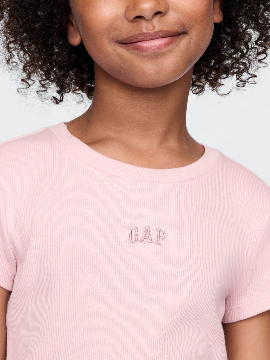 GAP Kids Pure Cotton Pink Crew Neck T-shirt_2