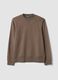 Grey crew-neck cotton-blend sweatshirt, regular fit_4
