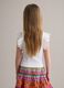 White stretch cotton girls&rsquo; vest top with ruffles_1