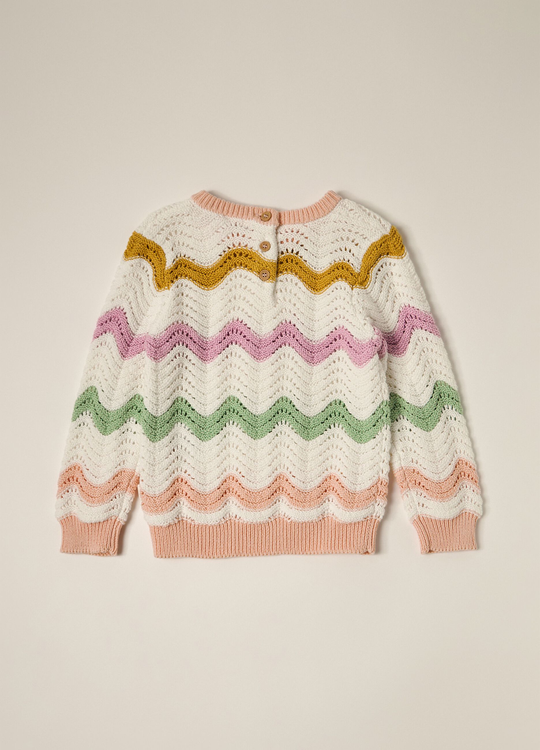 IANA newborn girl sweater in 100% cotton