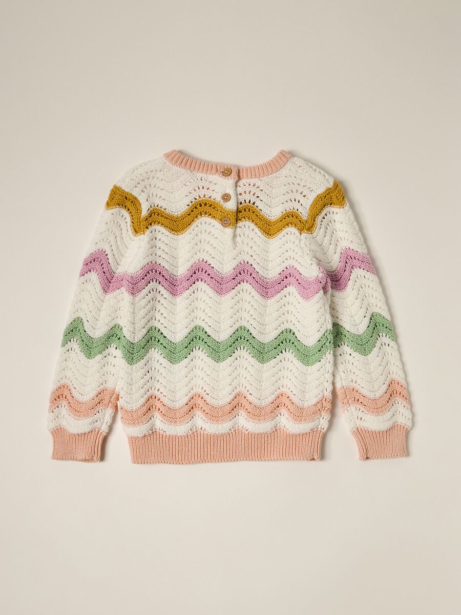 IANA newborn girl sweater in 100% cotton_1