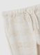 Beige cotton-blend baby trousers with regular fit_2