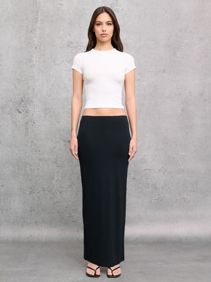 Ribbed Perfect T-shirt White_3