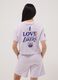 Girls' relaxed fit purple pure cotton T-shirt with Lakers prints_2