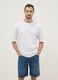 White pure cotton short-sleeve T-shirt, relaxed fit_3