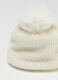 White Pom Pom Hat for Baby Girl_2