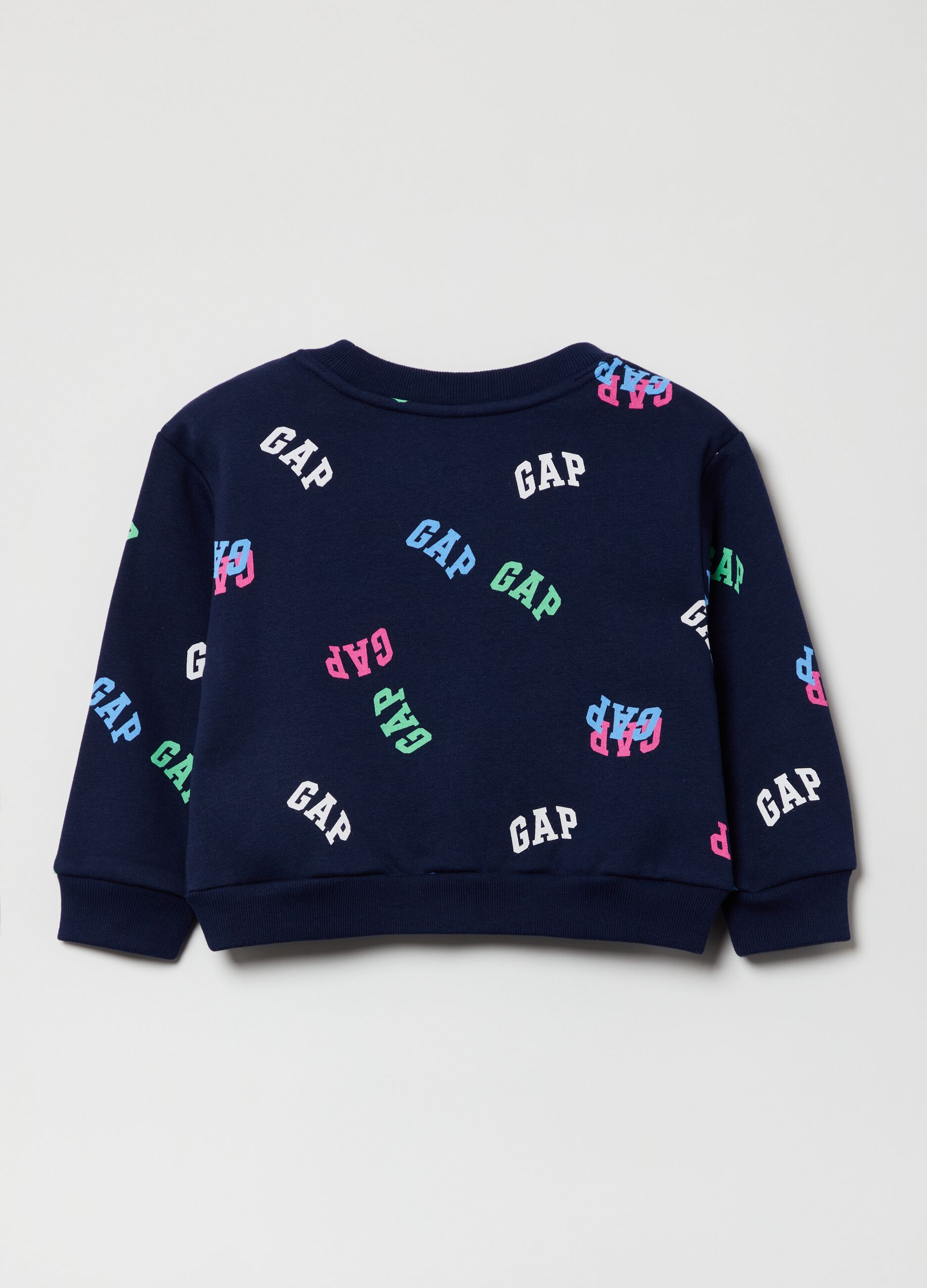 Sweatshirt with all-over logo print