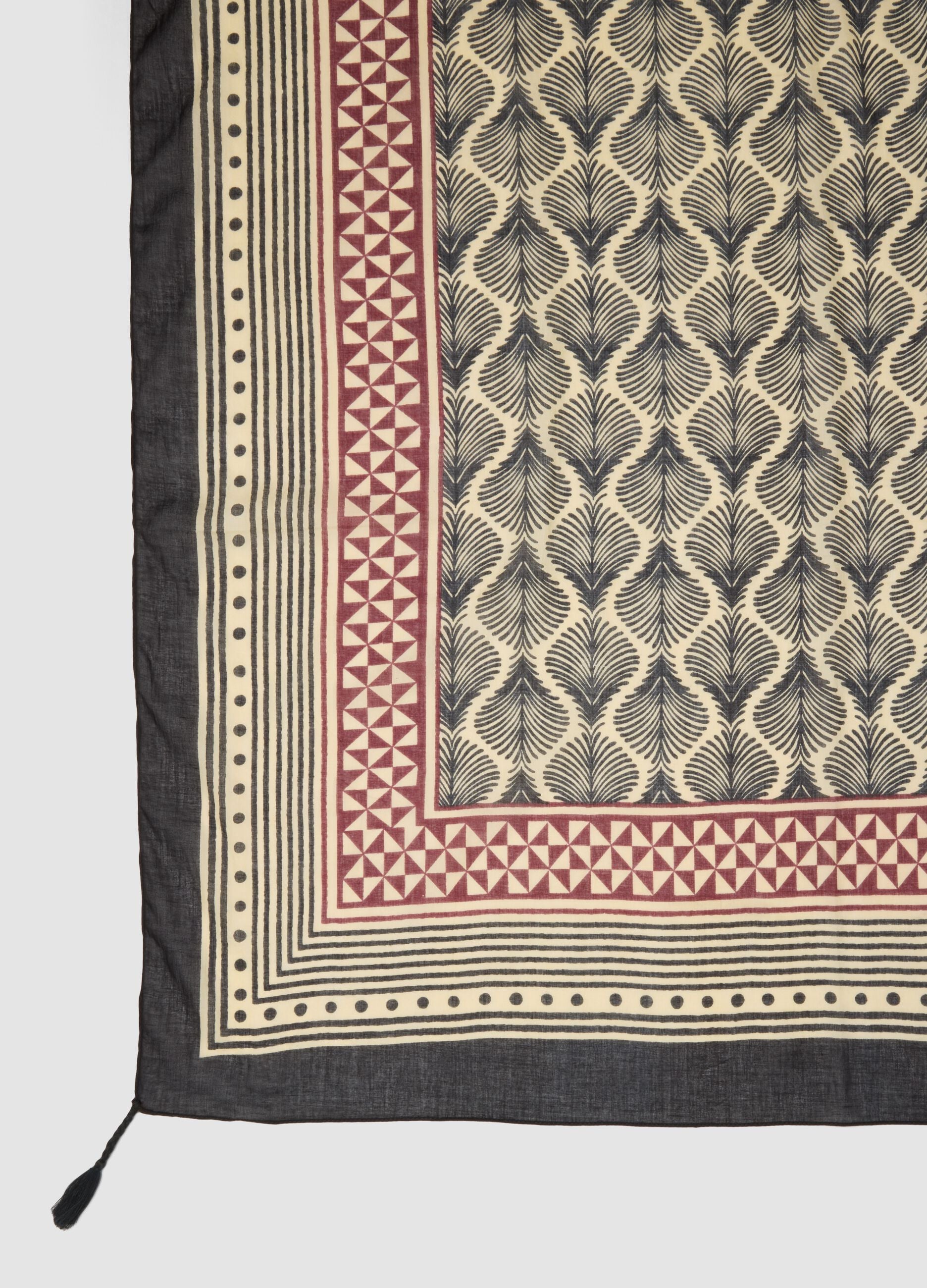 Multicoloured pure cotton pareo